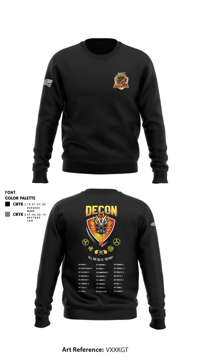 272 Chemical Decon 1 62690380 Crew Neck Sweatshirt - 12