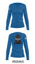 Young Meech 97111750 Women's Long Sleeve V-neck Shirt - 20