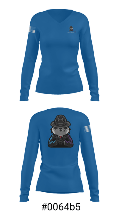 Young Meech 97111750 Women's Long Sleeve V-neck Shirt - 20