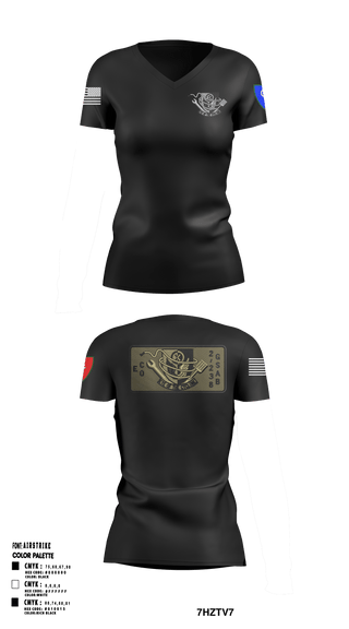 Women's Short Sleeve Vneck Shirt, 1438th CTC, National Guard, Teamtime, Team time, sublimation, custom sports apparel, team uniforms, spirit wear, spiritwear, sports uniforms, custom shirts, team store, custom team store, fundraiser sports, apparel fundraiser