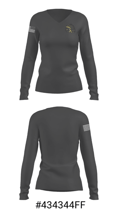 Nettleton High School Volleyball 63233757 Women's Long Sleeve V-neck Shirt - 25