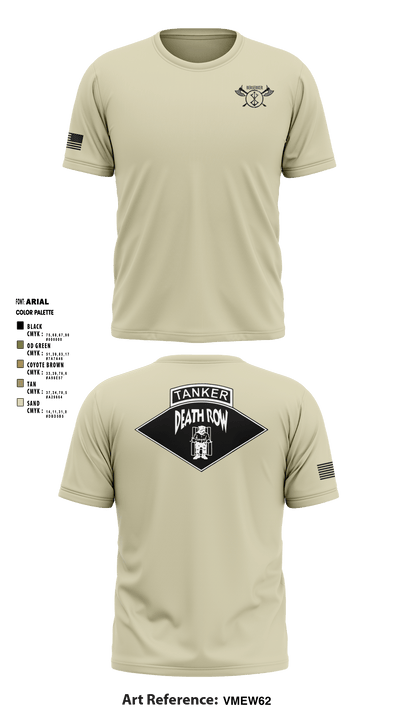 2ND PLT B CO 1-67AR 75629635 Short Sleeve Performance Shirt - 3
