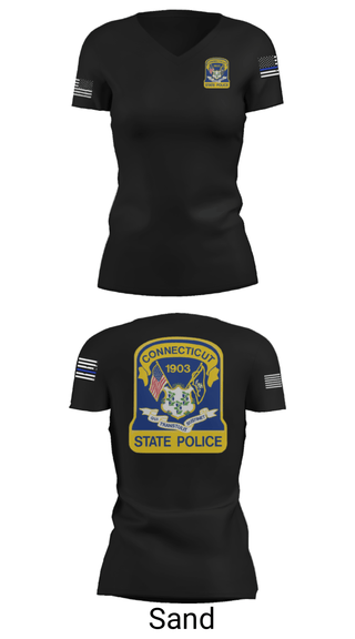 Women's Short Sleeve Vneck Shirt, , Police, Teamtime, Team time, sublimation, custom sports apparel, team uniforms, spirit wear, spiritwear, sports uniforms, custom shirts, team store, custom team store, fundraiser sports, apparel fundraiser