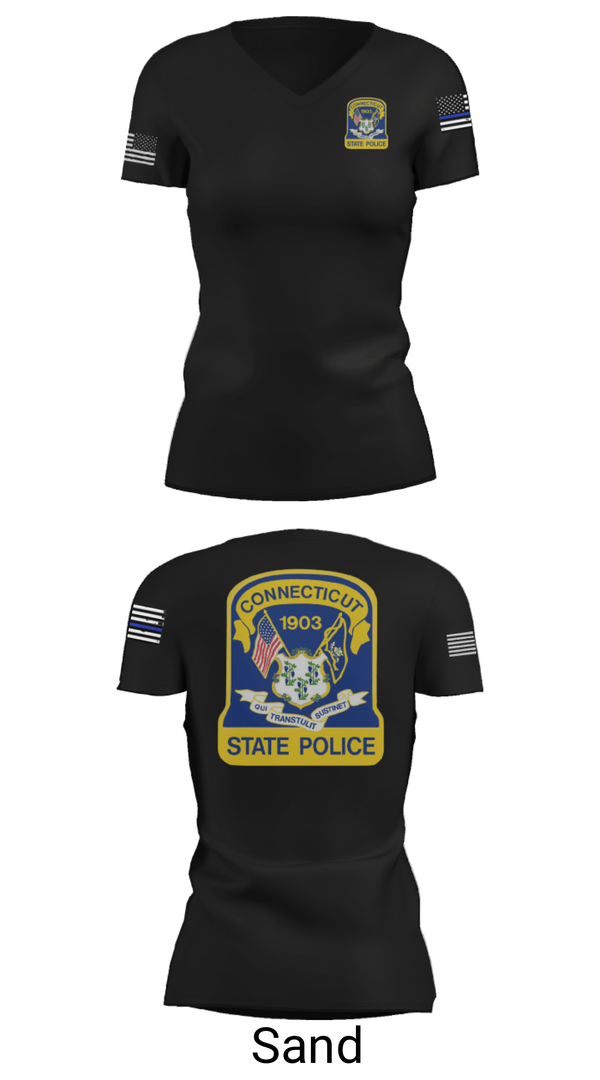 Women's Short Sleeve Vneck Shirt, , Police, Teamtime, Team time, sublimation, custom sports apparel, team uniforms, spirit wear, spiritwear, sports uniforms, custom shirts, team store, custom team store, fundraiser sports, apparel fundraiser