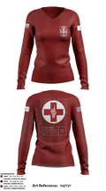 1st FRSD 86296727 Women's Long Sleeve V-neck Shirt - 75
