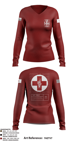 Women's Long Sleeve Vneck Shirt, , Army, Teamtime, Team time, sublimation, custom sports apparel, team uniforms, spirit wear, spiritwear, sports uniforms, custom shirts, team store, custom team store, fundraiser sports, apparel fundraiser