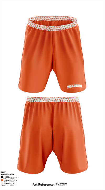 Waldron High School Track 38428946 Athletic Shorts With Pockets - 2