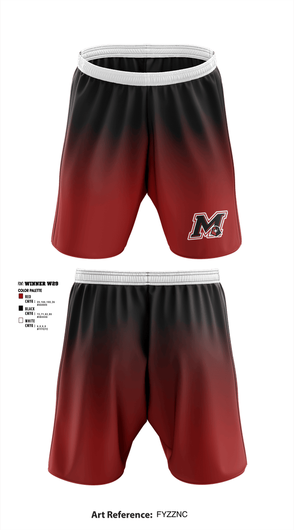 Athletic Shorts With Pockets, Myrtle Attendance Center Junior High School, Men's Volleyball, Teamtime, Team time, sublimation, custom sports apparel, team uniforms, spirit wear, spiritwear, sports uniforms, custom shirts, team store, custom team store, fundraiser sports, apparel fundraiser