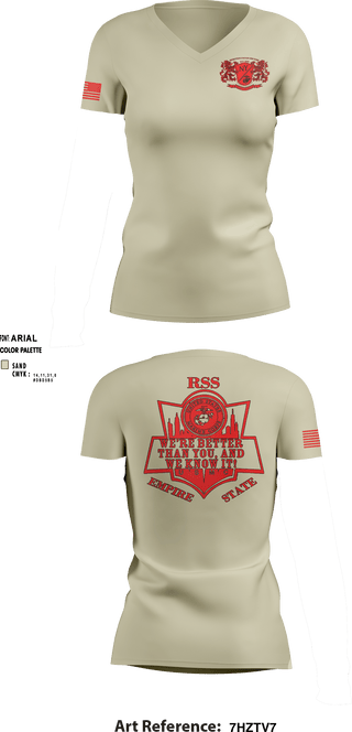 Women's Short Sleeve Vneck Shirt, RSS EMPIRE STATE, Marines, Teamtime, Team time, sublimation, custom sports apparel, team uniforms, spirit wear, spiritwear, sports uniforms, custom shirts, team store, custom team store, fundraiser sports, apparel fundraiser