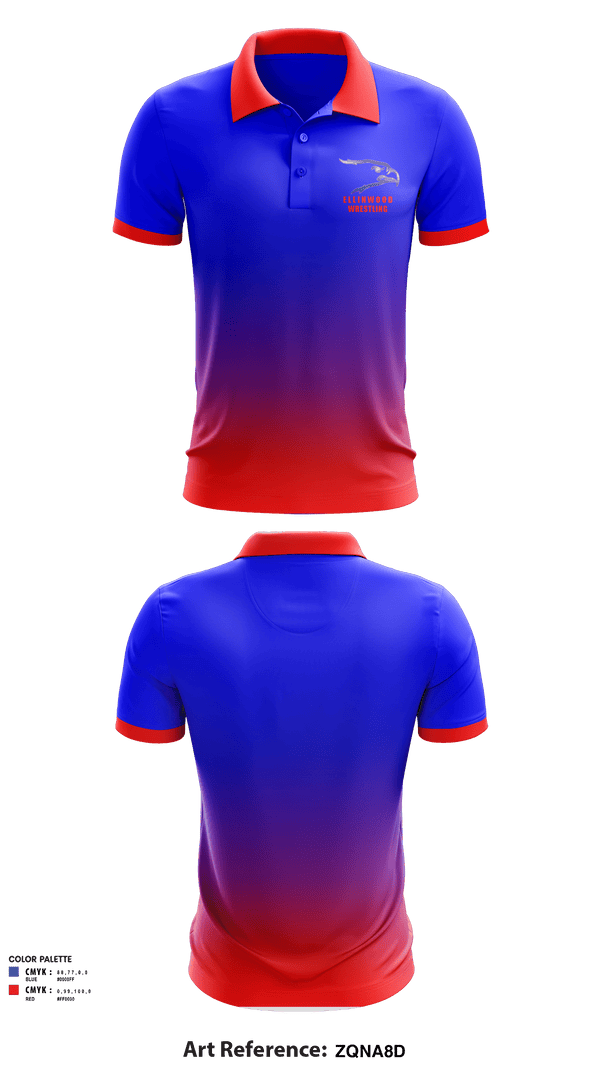 Short Sleeve Performance Polo, Ellinwood Middle School Wrestling, Wrestling, Teamtime, Team time, sublimation, custom sports apparel, team uniforms, spirit wear, spiritwear, sports uniforms, custom shirts, team store, custom team store, fundraiser sports, apparel fundraiser
