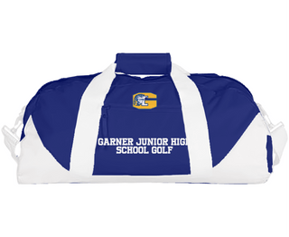 Duffle Bag, Garner Junior High School Golf, Golf, Teamtime, Team time, sublimation, custom sports apparel, team uniforms, spirit wear, spiritwear, sports uniforms, custom shirts, team store, custom team store, fundraiser sports, apparel fundraiser