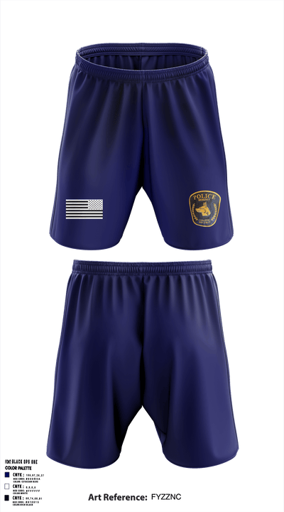 Benedict College Police K-9 18816418 Athletic Shorts With Pockets - 1