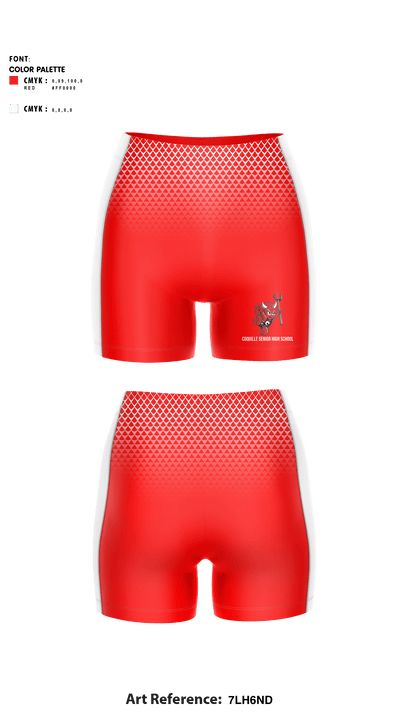 Coquille Senior High School Track 60550768 Women's Compression Shorts - 1