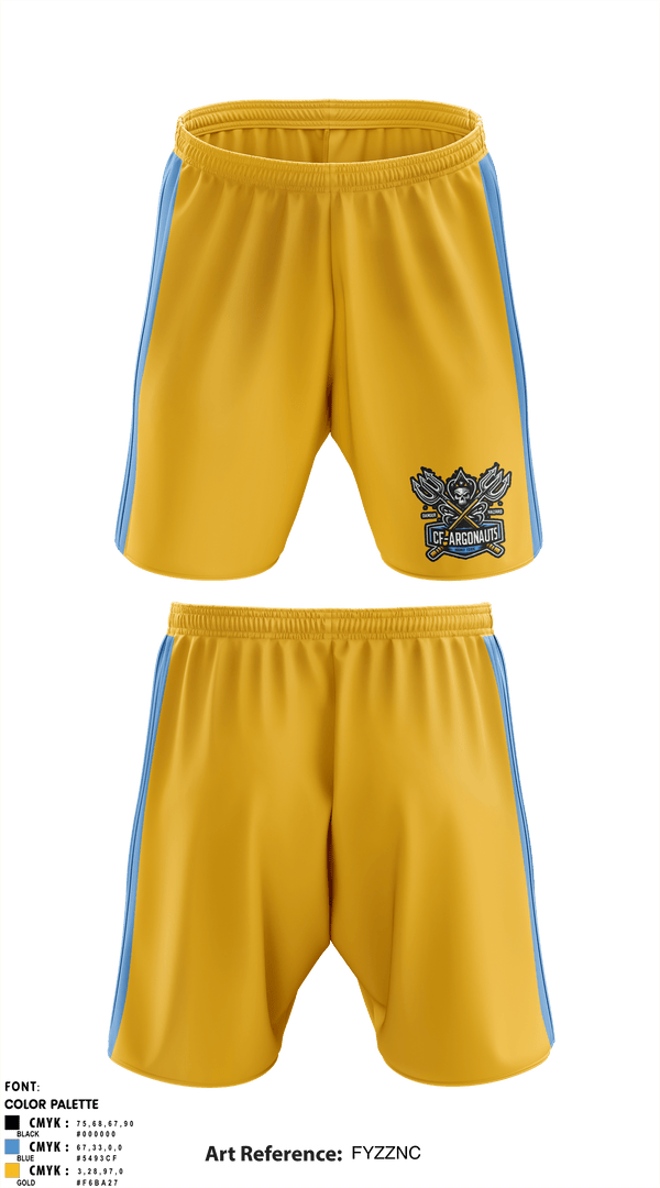 Athletic Shorts With Pockets, CF-ARGONAUTS, Ice Hockey, Teamtime, Team time, sublimation, custom sports apparel, team uniforms, spirit wear, spiritwear, sports uniforms, custom shirts, team store, custom team store, fundraiser sports, apparel fundraiser