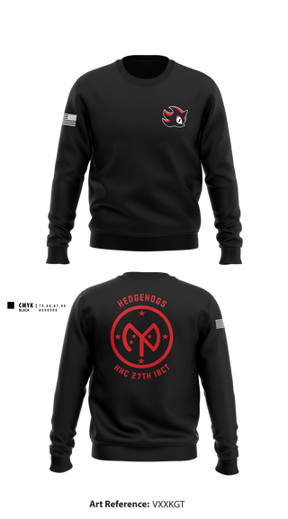 Crew Neck Sweatshirt, HHC 27th IBCT, , Teamtime, Team time, sublimation, custom sports apparel, team uniforms, spirit wear, spiritwear, sports uniforms, custom shirts, team store, custom team store, fundraiser sports, apparel fundraiser