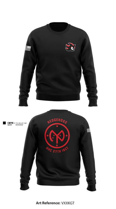Crew Neck Sweatshirt, HHC 27th IBCT, , Teamtime, Team time, sublimation, custom sports apparel, team uniforms, spirit wear, spiritwear, sports uniforms, custom shirts, team store, custom team store, fundraiser sports, apparel fundraiser