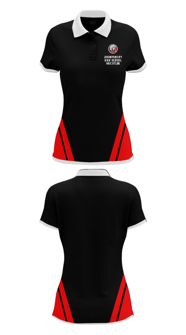 Women's Short Sleeve Performance Polo, Johnston City High School Wrestling, Wrestling, Teamtime, Team time, sublimation, custom sports apparel, team uniforms, spirit wear, spiritwear, sports uniforms, custom shirts, team store, custom team store, fundraiser sports, apparel fundraiser