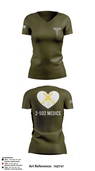 Women's Short Sleeve Vneck Shirt, , Army, Teamtime, Team time, sublimation, custom sports apparel, team uniforms, spirit wear, spiritwear, sports uniforms, custom shirts, team store, custom team store, fundraiser sports, apparel fundraiser