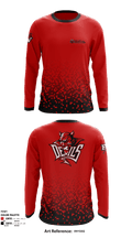 East Valley High School 74711750 Long Sleeve Performance Shirt - 1