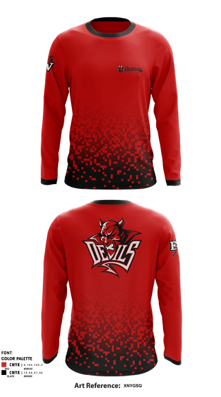 Long Sleeve Performance Shirt, East Valley High School, Spirit Store, Teamtime, Team time, sublimation, custom sports apparel, team uniforms, spirit wear, spiritwear, sports uniforms, custom shirts, team store, custom team store, fundraiser sports, apparel fundraiser