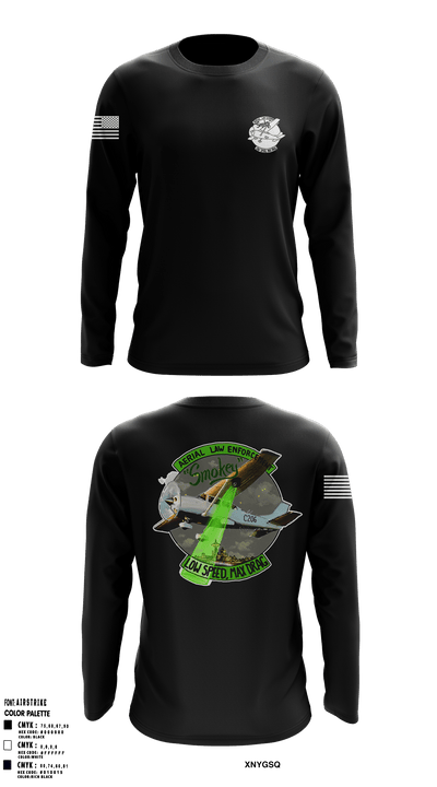 Washington State Patrol Aviation 88282662 Long Sleeve Performance Shirt - 52