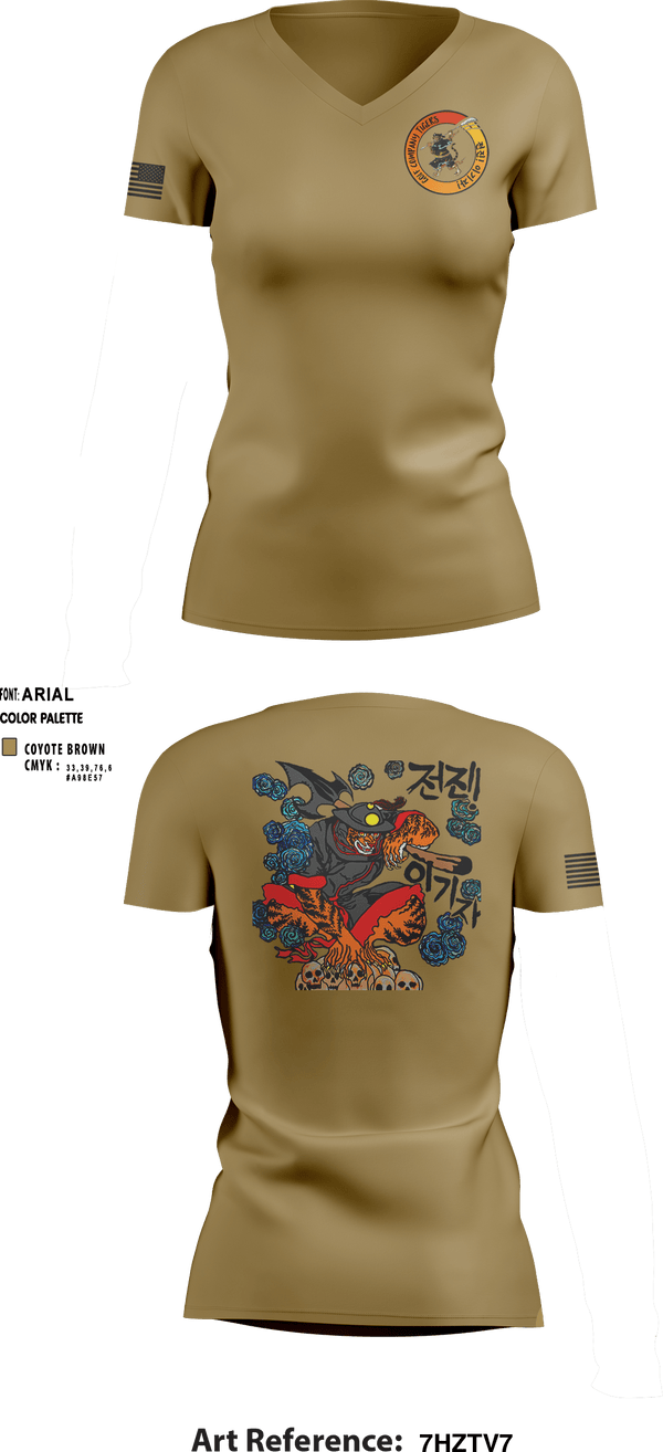 Women's Short Sleeve Vneck Shirt, , Army, Teamtime, Team time, sublimation, custom sports apparel, team uniforms, spirit wear, spiritwear, sports uniforms, custom shirts, team store, custom team store, fundraiser sports, apparel fundraiser