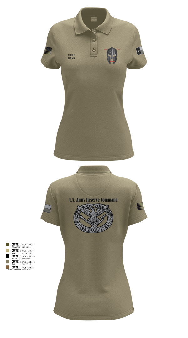 Women's Short Sleeve Performance Polo, , Army, Teamtime, Team time, sublimation, custom sports apparel, team uniforms, spirit wear, spiritwear, sports uniforms, custom shirts, team store, custom team store, fundraiser sports, apparel fundraiser