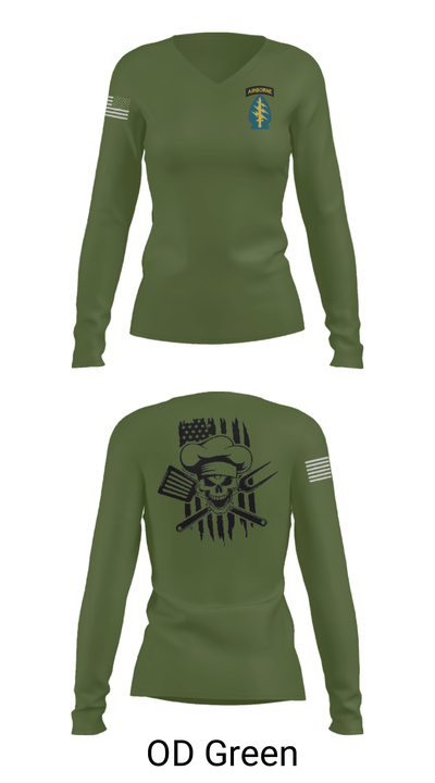 FSC 1-19th SFG(A) 54846303 Women's Long Sleeve V-neck Shirt - 40