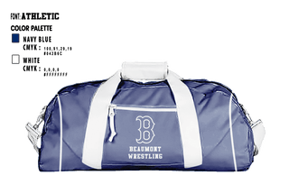 Duffle Bag, Beaumont High School Wrestling, Wrestling, Teamtime, Team time, sublimation, custom sports apparel, team uniforms, spirit wear, spiritwear, sports uniforms, custom shirts, team store, custom team store, fundraiser sports, apparel fundraiser