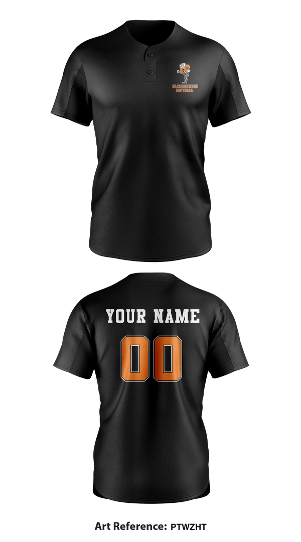 Two Button Softball Jersey, Elizabethton High School Softball, Softball, Teamtime, Team time, sublimation, custom sports apparel, team uniforms, spirit wear, spiritwear, sports uniforms, custom shirts, team store, custom team store, fundraiser sports, apparel fundraiser