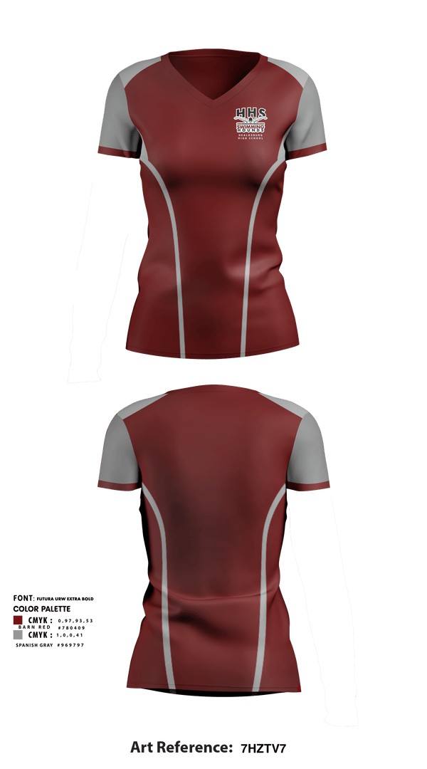 Women's Short Sleeve Vneck Shirt, Healdsburg Senior High School Swimming, Swimming, Teamtime, Team time, sublimation, custom sports apparel, team uniforms, spirit wear, spiritwear, sports uniforms, custom shirts, team store, custom team store, fundraiser sports, apparel fundraiser