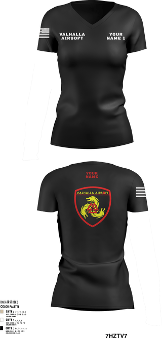 Women's Short Sleeve Vneck Shirt, , Army, Teamtime, Team time, sublimation, custom sports apparel, team uniforms, spirit wear, spiritwear, sports uniforms, custom shirts, team store, custom team store, fundraiser sports, apparel fundraiser