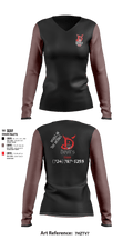 Devils Detail ShopDevils Detail Shop 1775971 Women's Long Sleeve V-neck Shirt - 1
