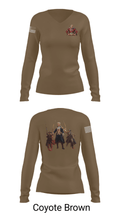 6th BEB Elk Forward  Support Company 17164006 Women's Long Sleeve V-neck Shirt - 38