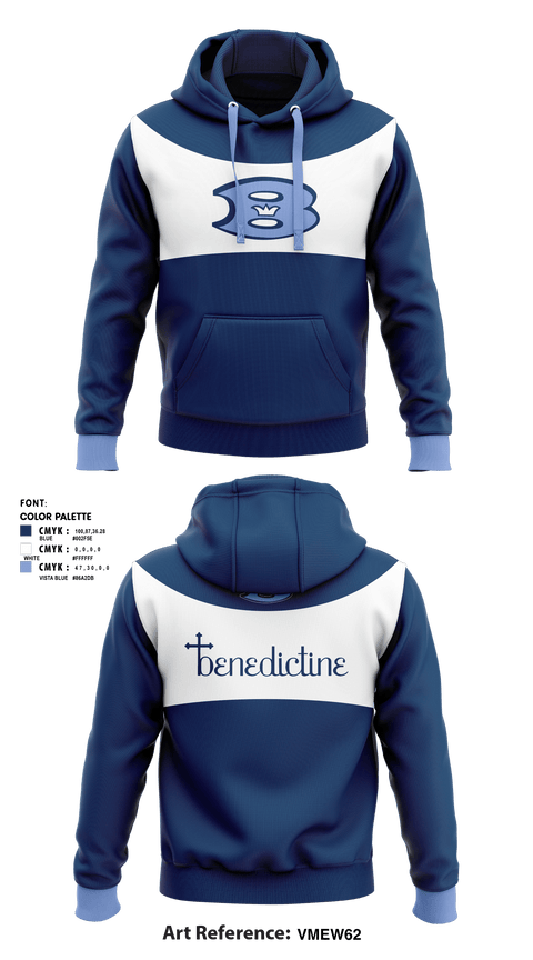 Hoodie, Benedictine Wrestling, Wrestling, Teamtime, Team time, sublimation, custom sports apparel, team uniforms, spirit wear, spiritwear, sports uniforms, custom shirts, team store, custom team store, fundraiser sports, apparel fundraiser
