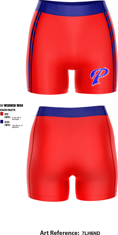 William M Colmer Middle School Volleyball 86140562 Women's Compression Shorts - 1