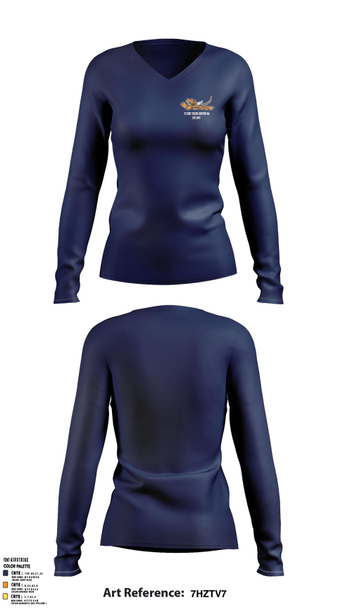 Women's Long Sleeve Vneck Shirt, Detachment 355Detachment 355, Air Force, Teamtime, Team time, sublimation, custom sports apparel, team uniforms, spirit wear, spiritwear, sports uniforms, custom shirts, team store, custom team store, fundraiser sports, apparel fundraiser