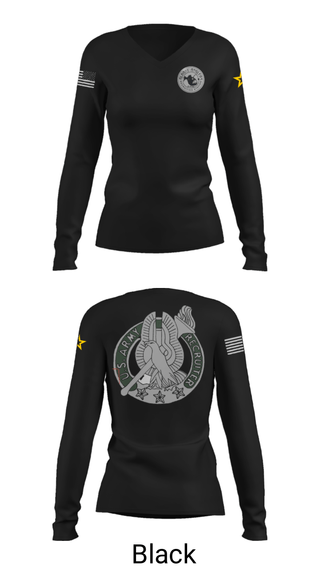 Women's Long Sleeve Vneck Shirt, , Army, Teamtime, Team time, sublimation, custom sports apparel, team uniforms, spirit wear, spiritwear, sports uniforms, custom shirts, team store, custom team store, fundraiser sports, apparel fundraiser