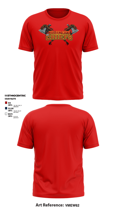 Copperas Chiefs 93621258 Short Sleeve Performance Shirt - 26