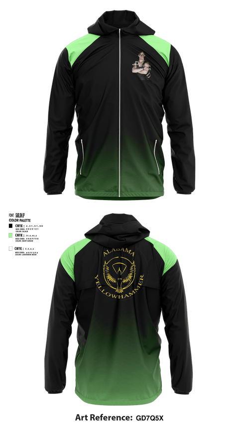 Windbreaker, Alabama Yellowhammer Camp579, , Teamtime, Team time, sublimation, custom sports apparel, team uniforms, spirit wear, spiritwear, sports uniforms, custom shirts, team store, custom team store, fundraiser sports, apparel fundraiser