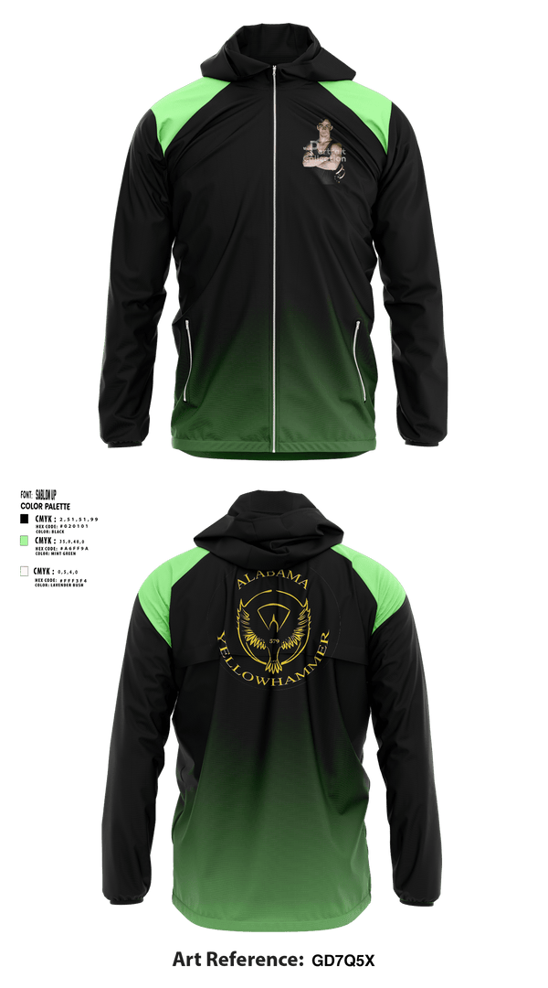 Windbreaker, Alabama Yellowhammer Camp579, , Teamtime, Team time, sublimation, custom sports apparel, team uniforms, spirit wear, spiritwear, sports uniforms, custom shirts, team store, custom team store, fundraiser sports, apparel fundraiser