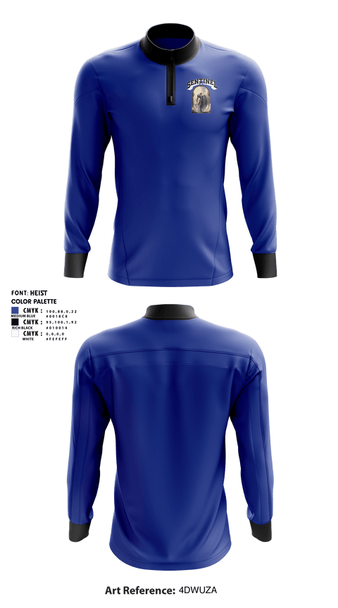 Quarter Zip Jacket, Sentinels, Men's Basketball, Teamtime, Team time, sublimation, custom sports apparel, team uniforms, spirit wear, spiritwear, sports uniforms, custom shirts, team store, custom team store, fundraiser sports, apparel fundraiser