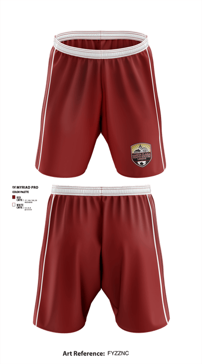 Santa Clara Youth Soccer League 66536457 Athletic Shorts With Pockets - 1