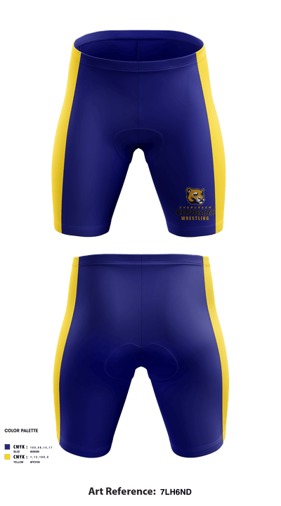 Evergreen High School Wrestling 67043077 Men's Compression Shorts - 1