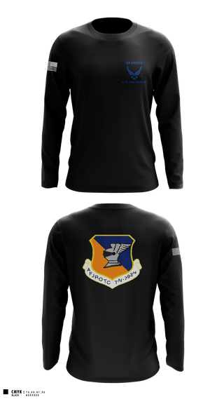 Long Sleeve Performance Shirt, WBHS AFJROTC, Air Force, Teamtime, Team time, sublimation, custom sports apparel, team uniforms, spirit wear, spiritwear, sports uniforms, custom shirts, team store, custom team store, fundraiser sports, apparel fundraiser