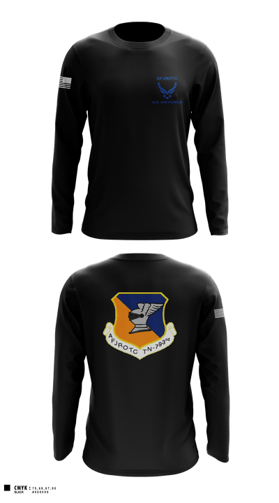 WBHS AFJROTC 46215478 Long Sleeve Performance Shirt - 1
