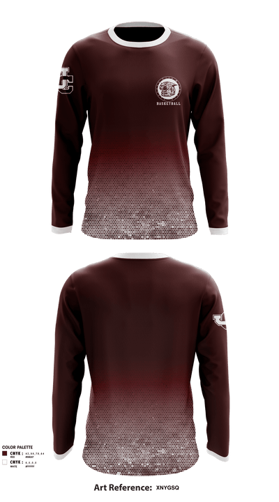 Johnson City High School Basketball 14304264 Long Sleeve Performance Shirt - 1