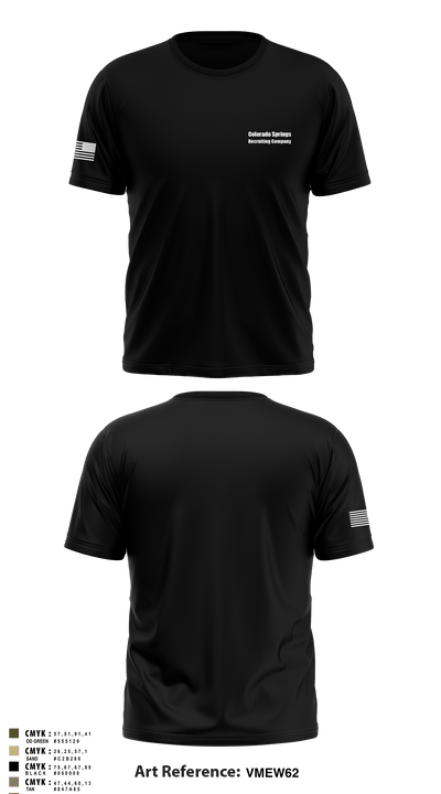 Colorado Springs Recruiting Company 18655680 Short Sleeve Performance Shirt - 1