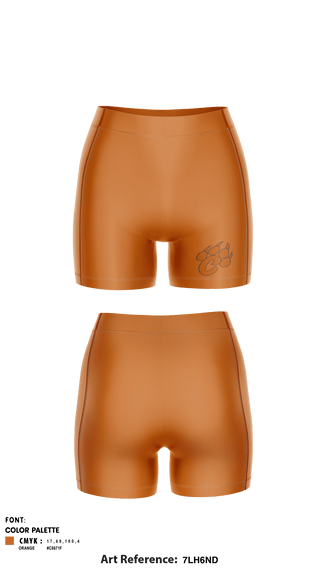 Women's Compression Shorts, Crawford County High School Volleyball, Women's Volleyball, Teamtime, Team time, sublimation, custom sports apparel, team uniforms, spirit wear, spiritwear, sports uniforms, custom shirts, team store, custom team store, fundraiser sports, apparel fundraiser