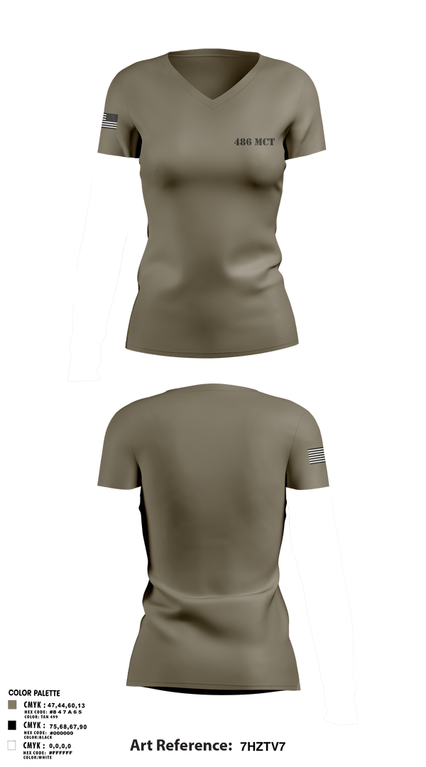Women's Short Sleeve Vneck Shirt, 486 MCT, , Teamtime, Team time, sublimation, custom sports apparel, team uniforms, spirit wear, spiritwear, sports uniforms, custom shirts, team store, custom team store, fundraiser sports, apparel fundraiser